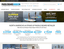 Tablet Screenshot of paddleboarddirect.com